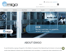 Tablet Screenshot of emigonetworks.com
